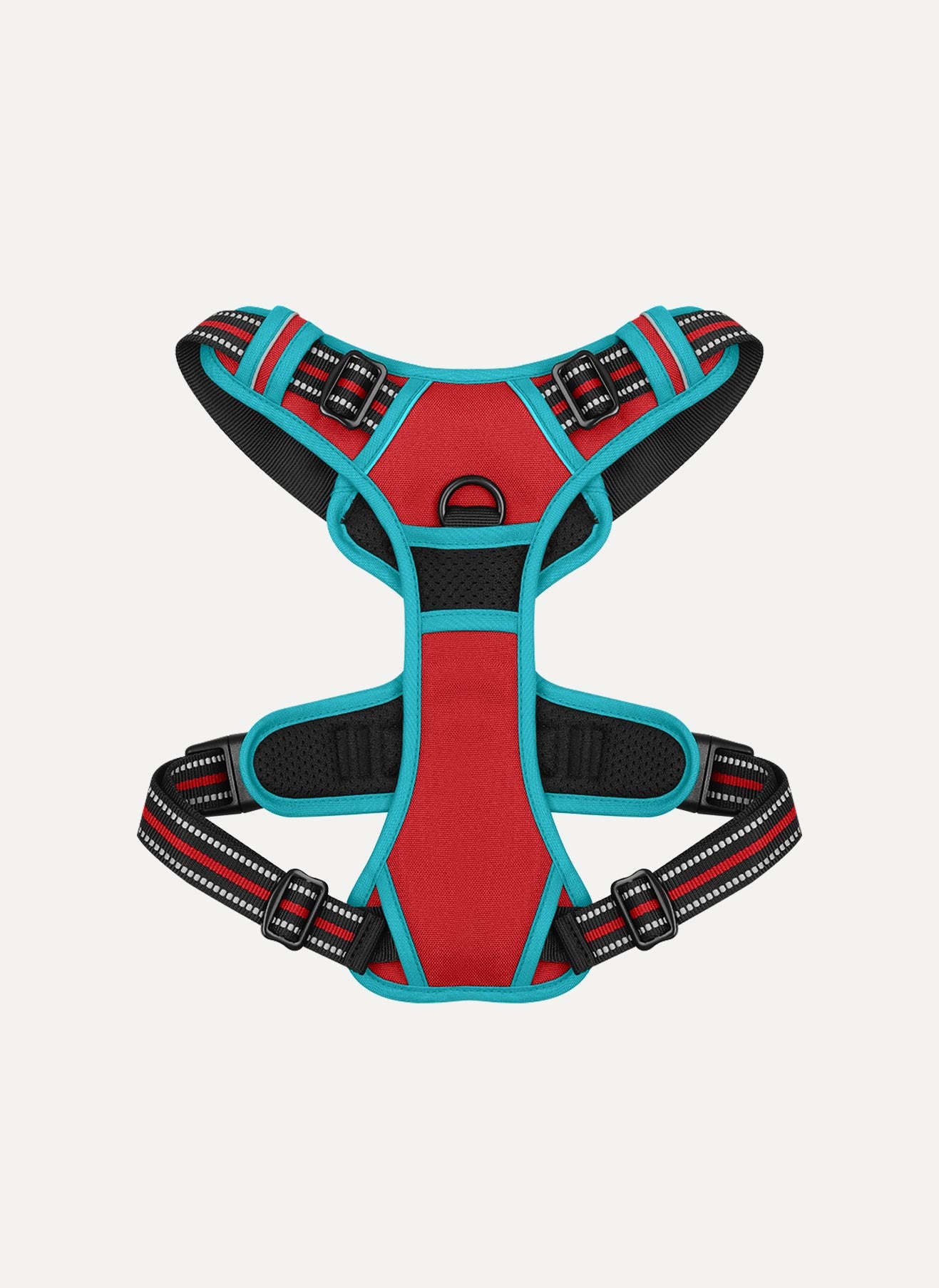 ColorPop Fit No Pull Dog Harness - Red & Teal