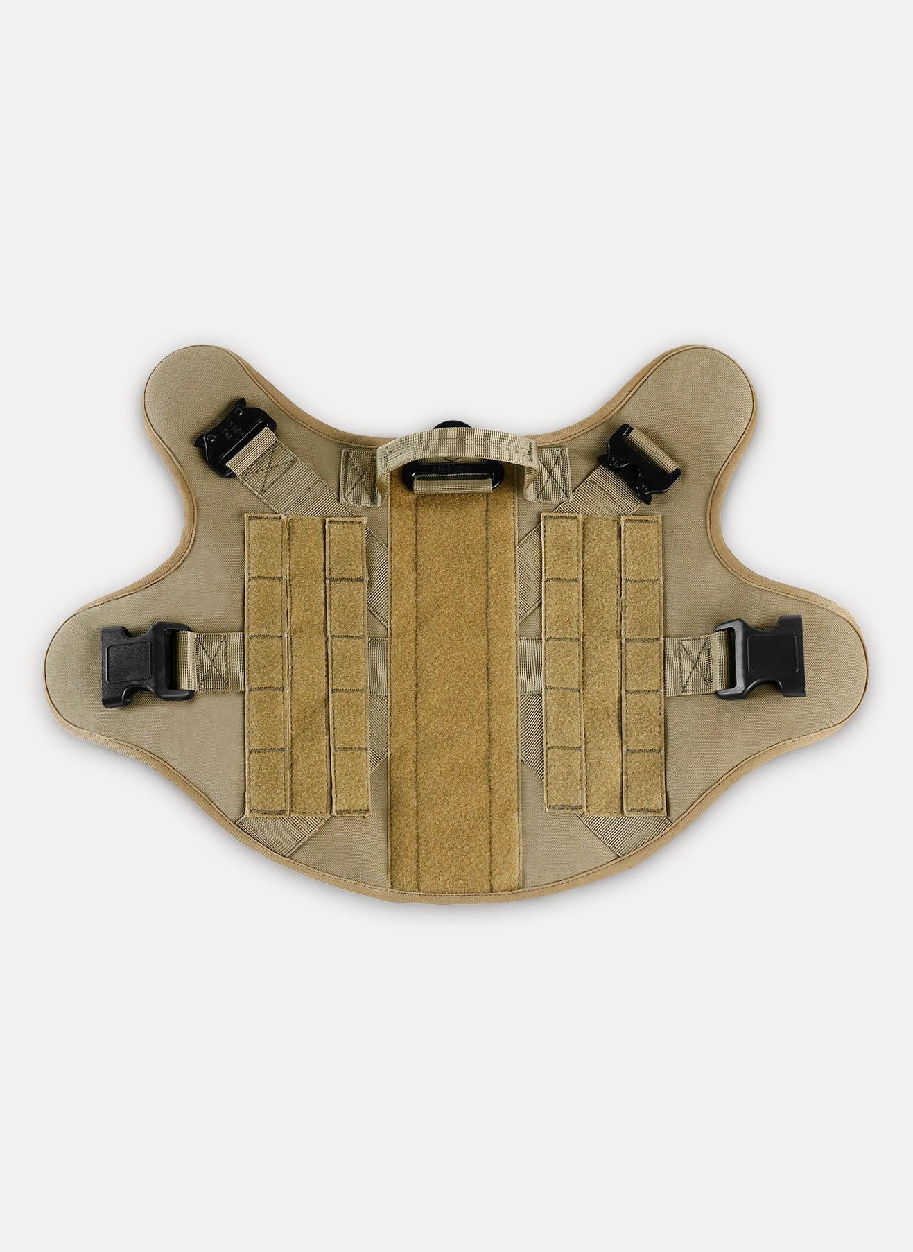 Tactical Dog Harness Vest with Handle - Tan 