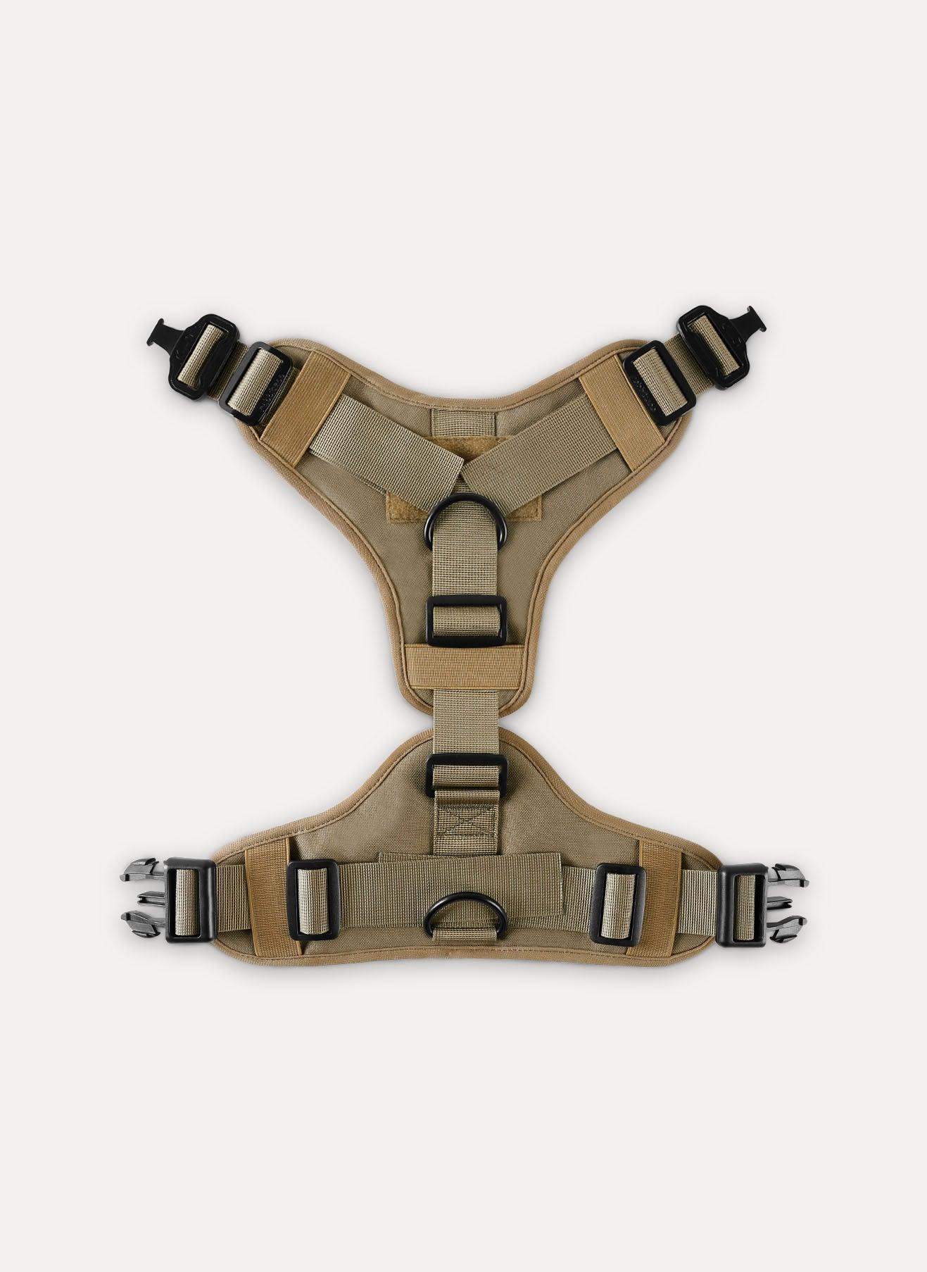 Tactical Dog Harness Vest with Handle - Tan 