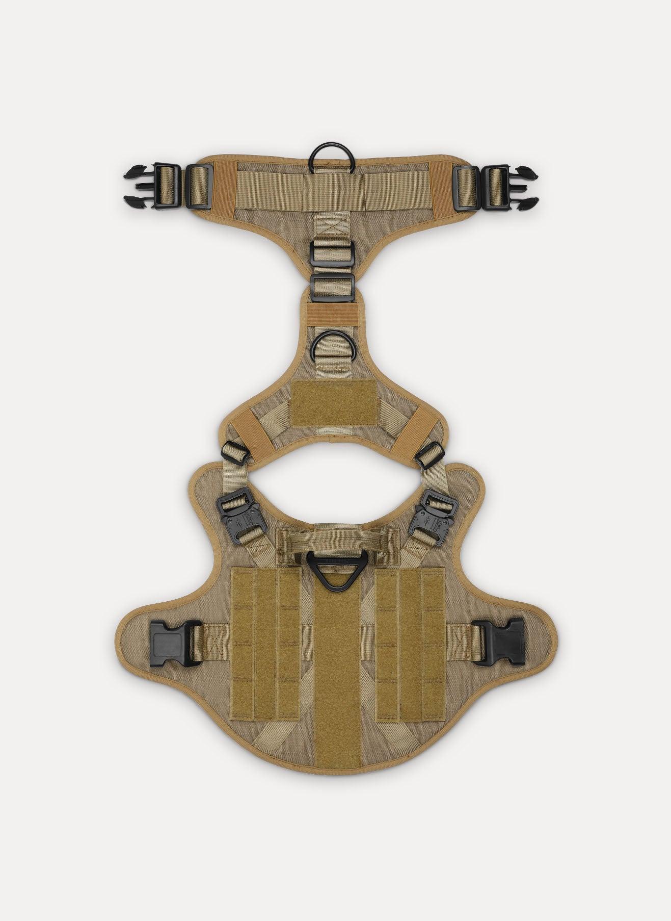 Mega Tactical Dog Harness Leash Set - Tan 