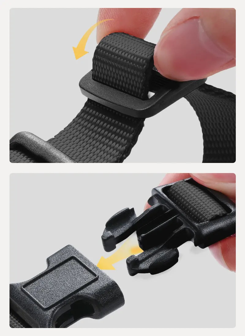Rabbitgoo Classic Adjustable Cat Harness and Leash Set - Black