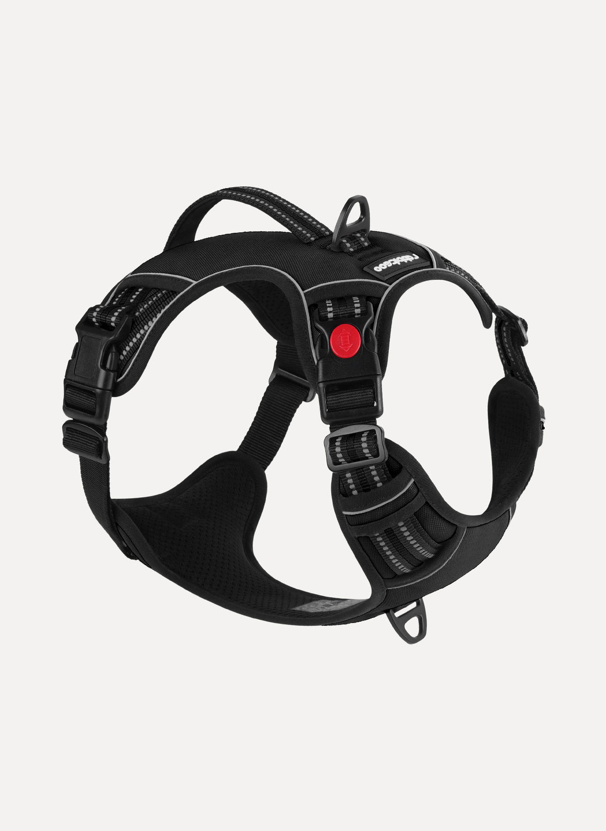 Uplift Pro Adjustable Dog Harness with Neck Buckle - Black