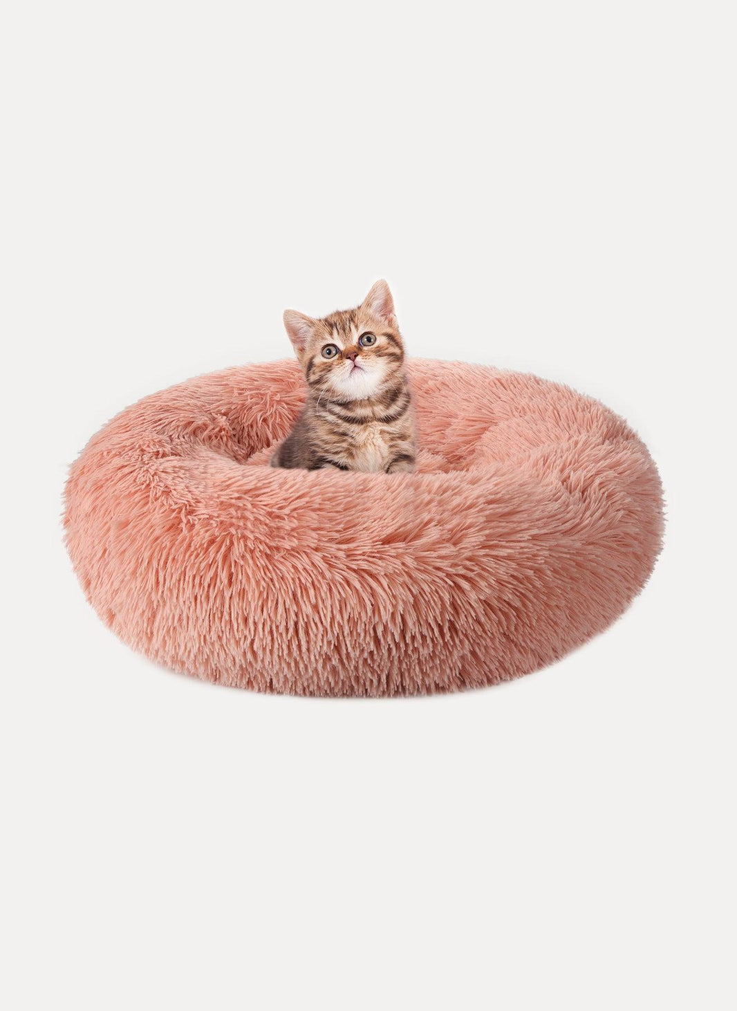 Rabbitgoo Floof Calming 24'' Pet Bed - Pink / 24.0"L x 24.0"W x 5.7"Th