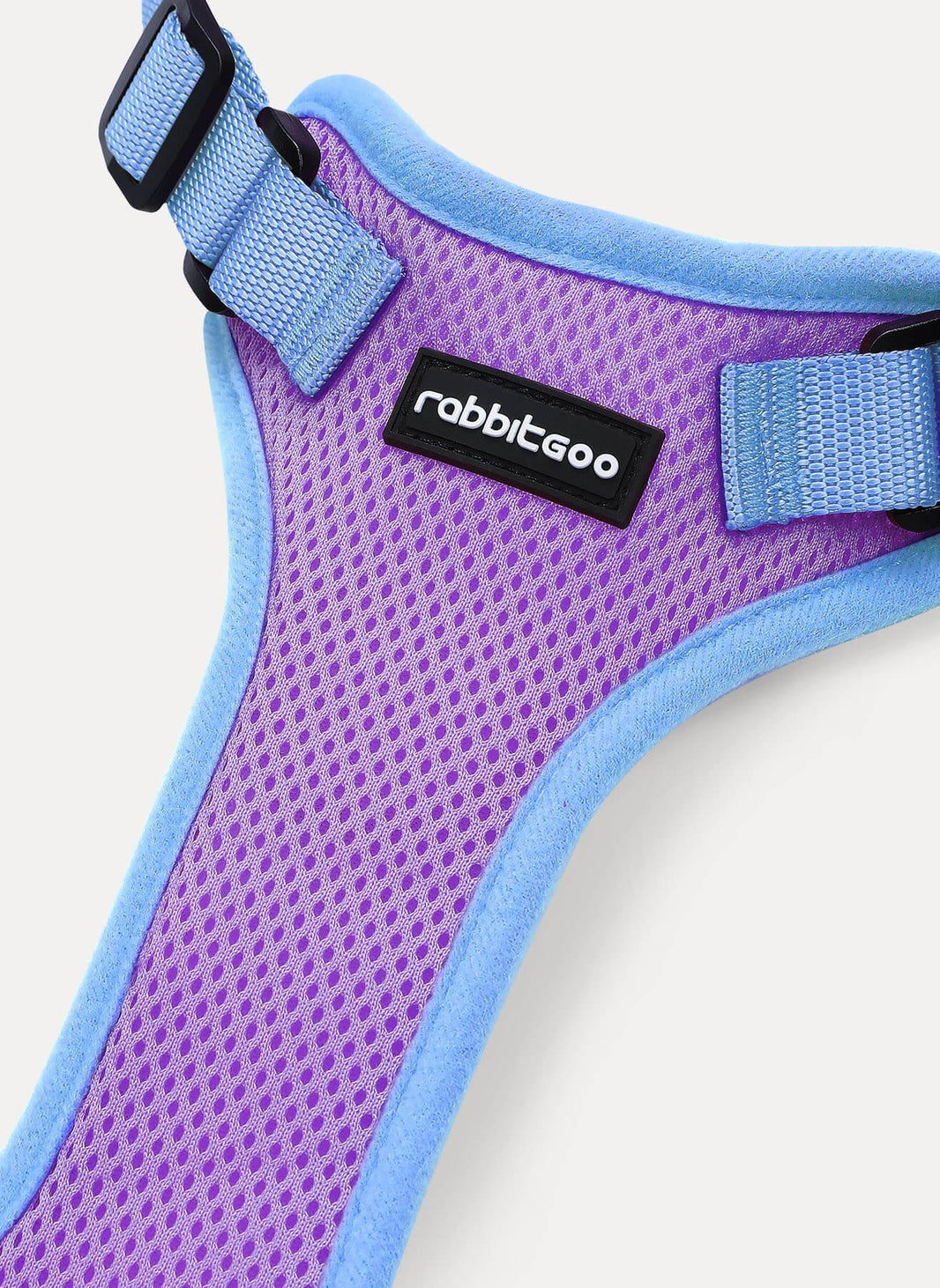 Rabbitgoo Fusion Adjustable cat harness and leash set - Purple & Blue 