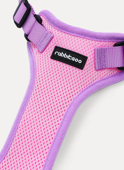 Rabbitgoo 2-tone Adjustable cat harness and leash set - Purple & Pink