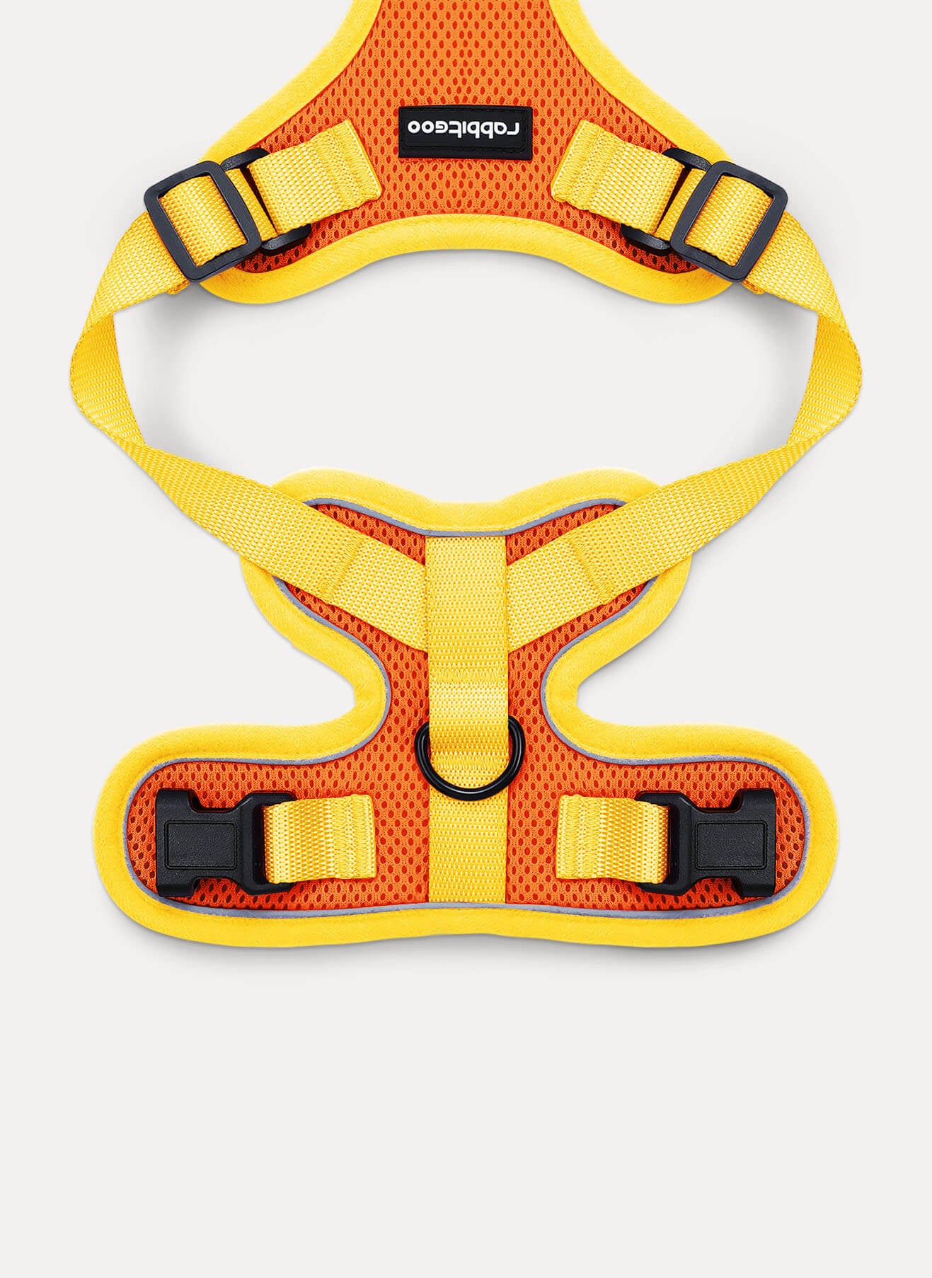 Rabbitgoo 2-tone Adjustable cat harness and leash set - Yellow & Orange