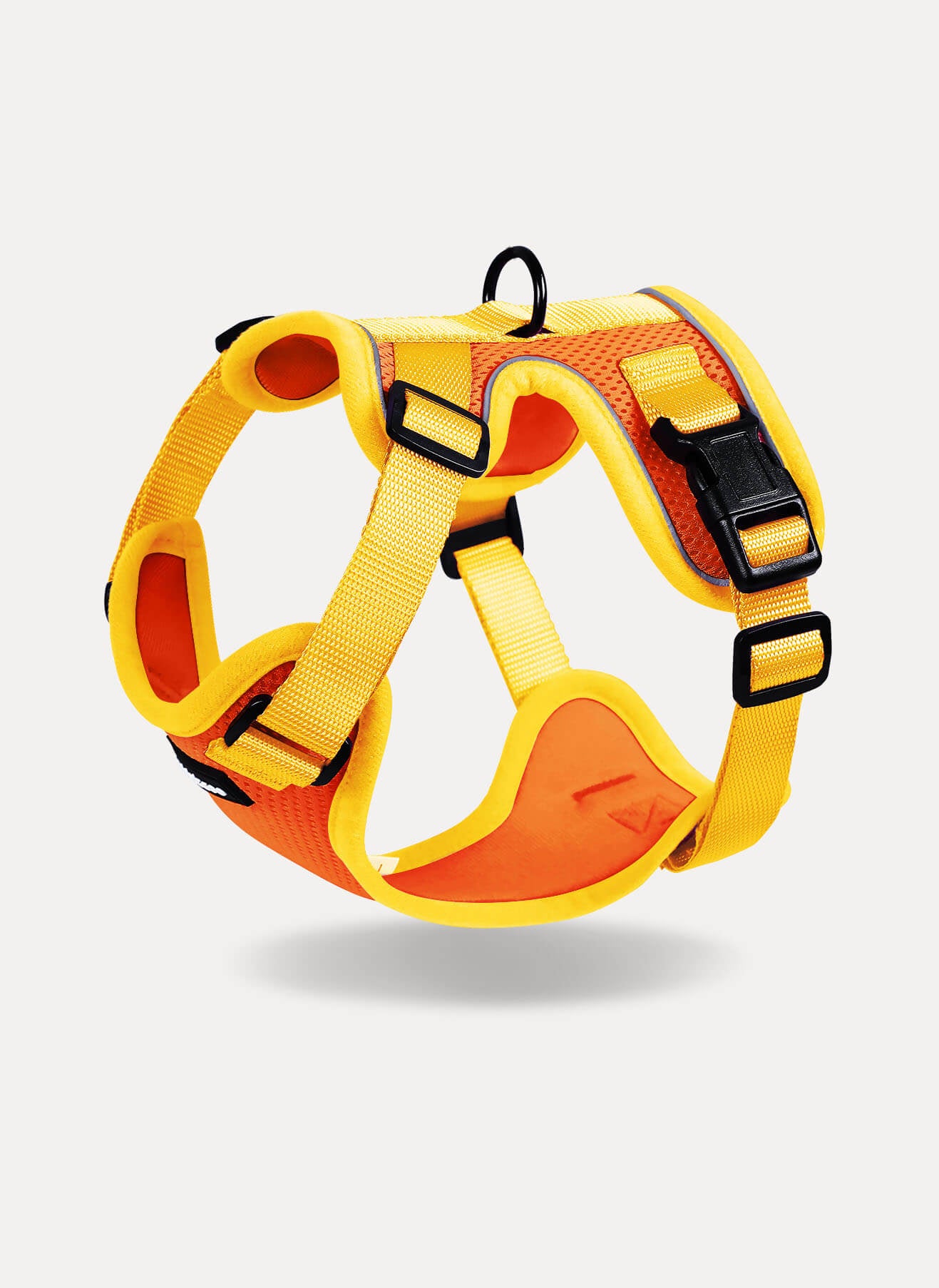 Rabbitgoo 2-tone Adjustable cat harness and leash set - Yellow & Orange