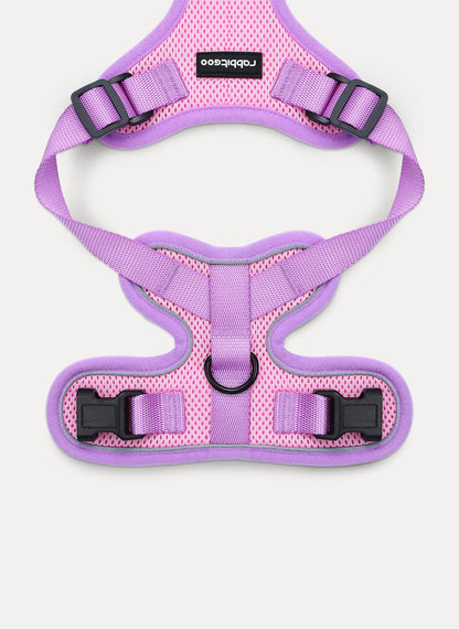 Rabbitgoo 2-tone Adjustable cat harness and leash set - Purple & Pink