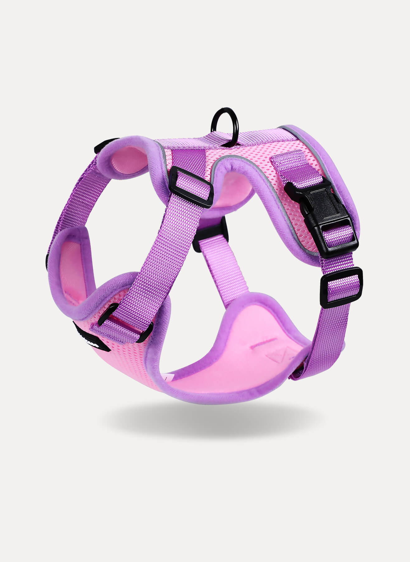 Rabbitgoo 2-tone Adjustable cat harness and leash set - Purple & Pink