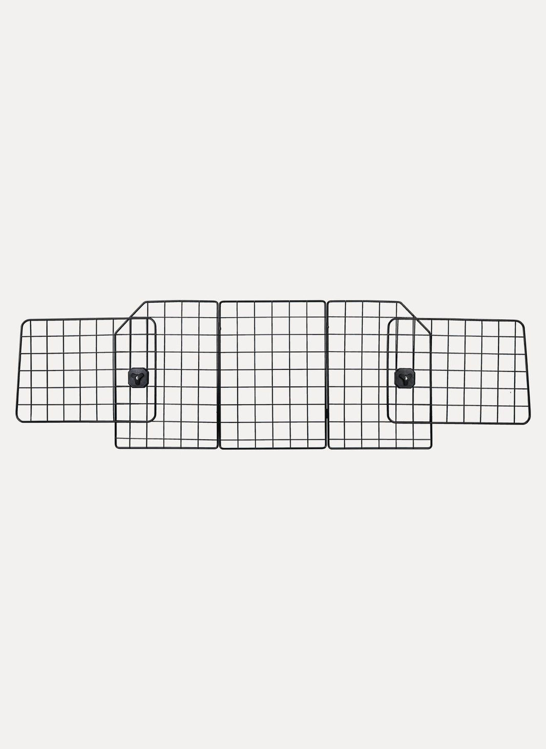 Rabbitgoo Triple Folding Adjustable Dog Car Barrier - Black