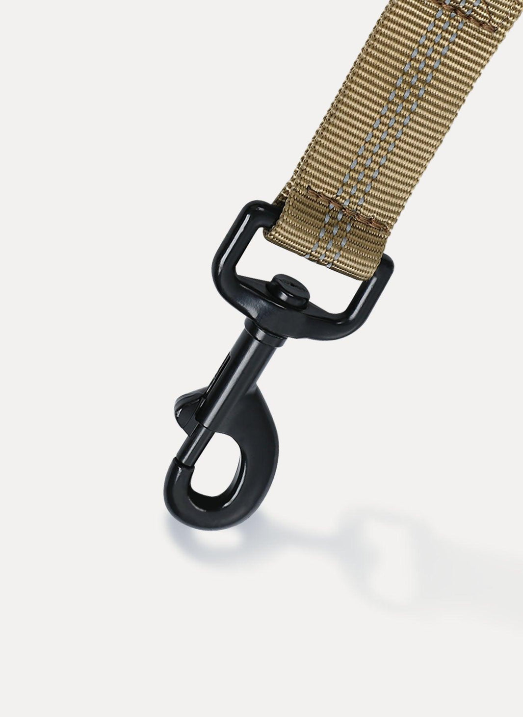 Rabbitgoo Dog Leash with 2 Padded Traffic Control Handles - Tan