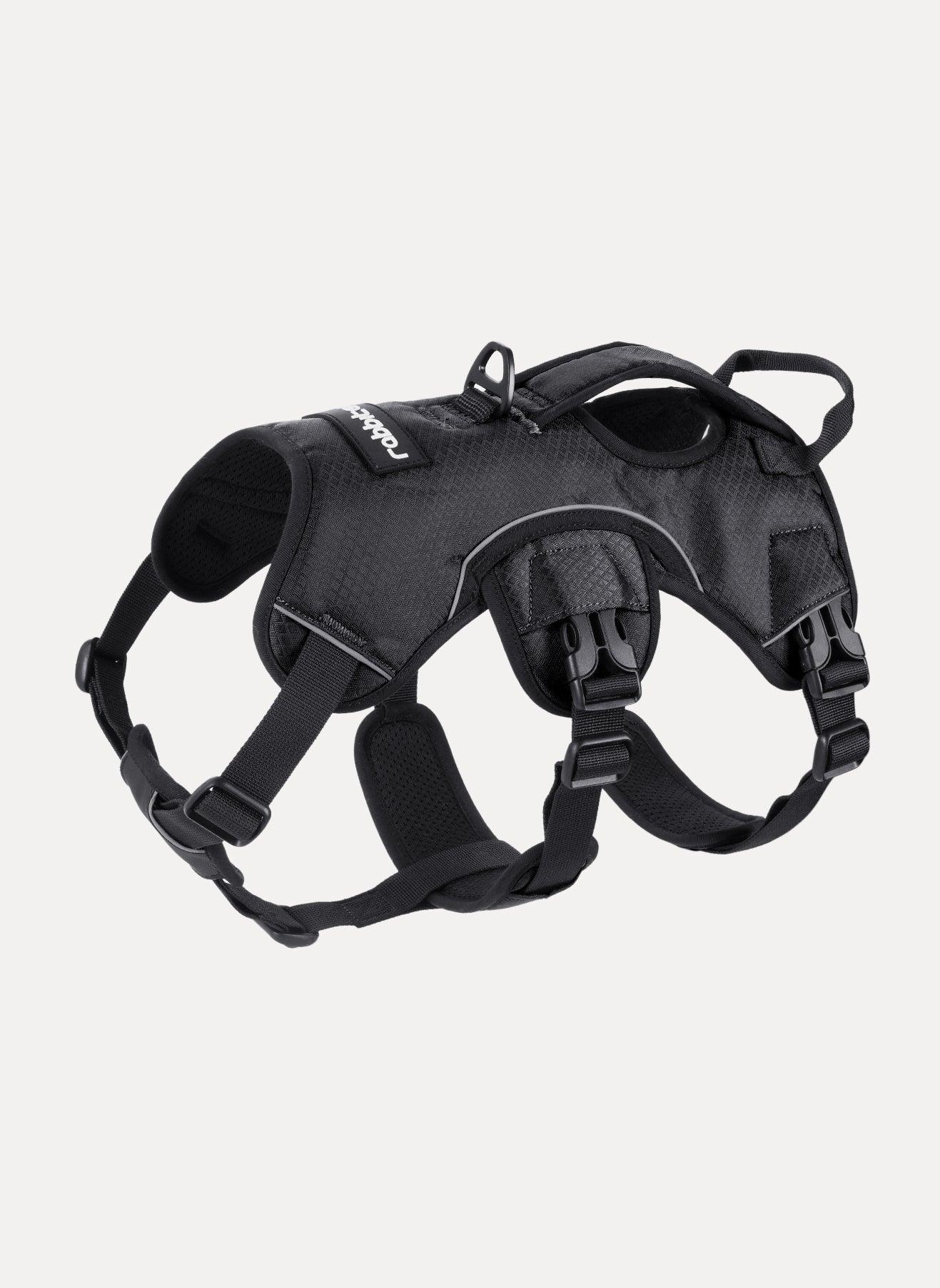 Rabbitgoo Large Dog Harness with Handle - Black