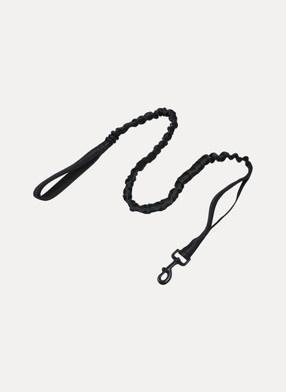 Rabbitgoo Dog Leash with 2 Padded Traffic Control Handles - Black 