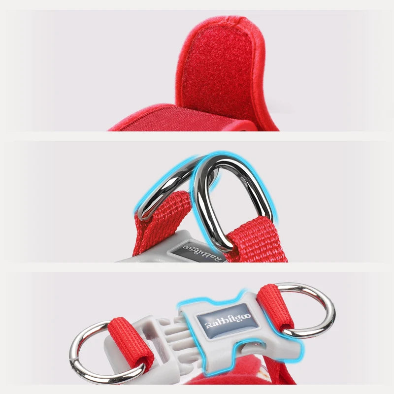 Minifit Small Dog Harness and Leash Set - Red