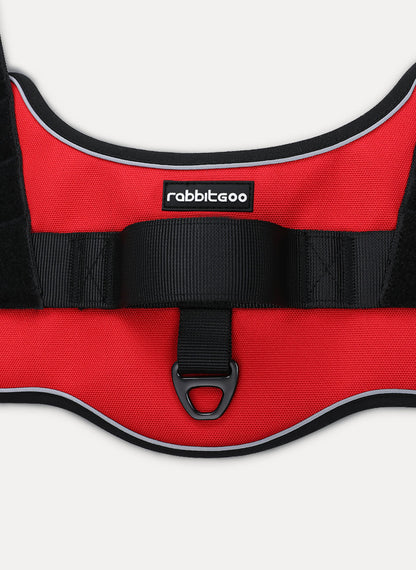 Easy Walk Dog Harness with One Easy-Fit Buckle - Red 