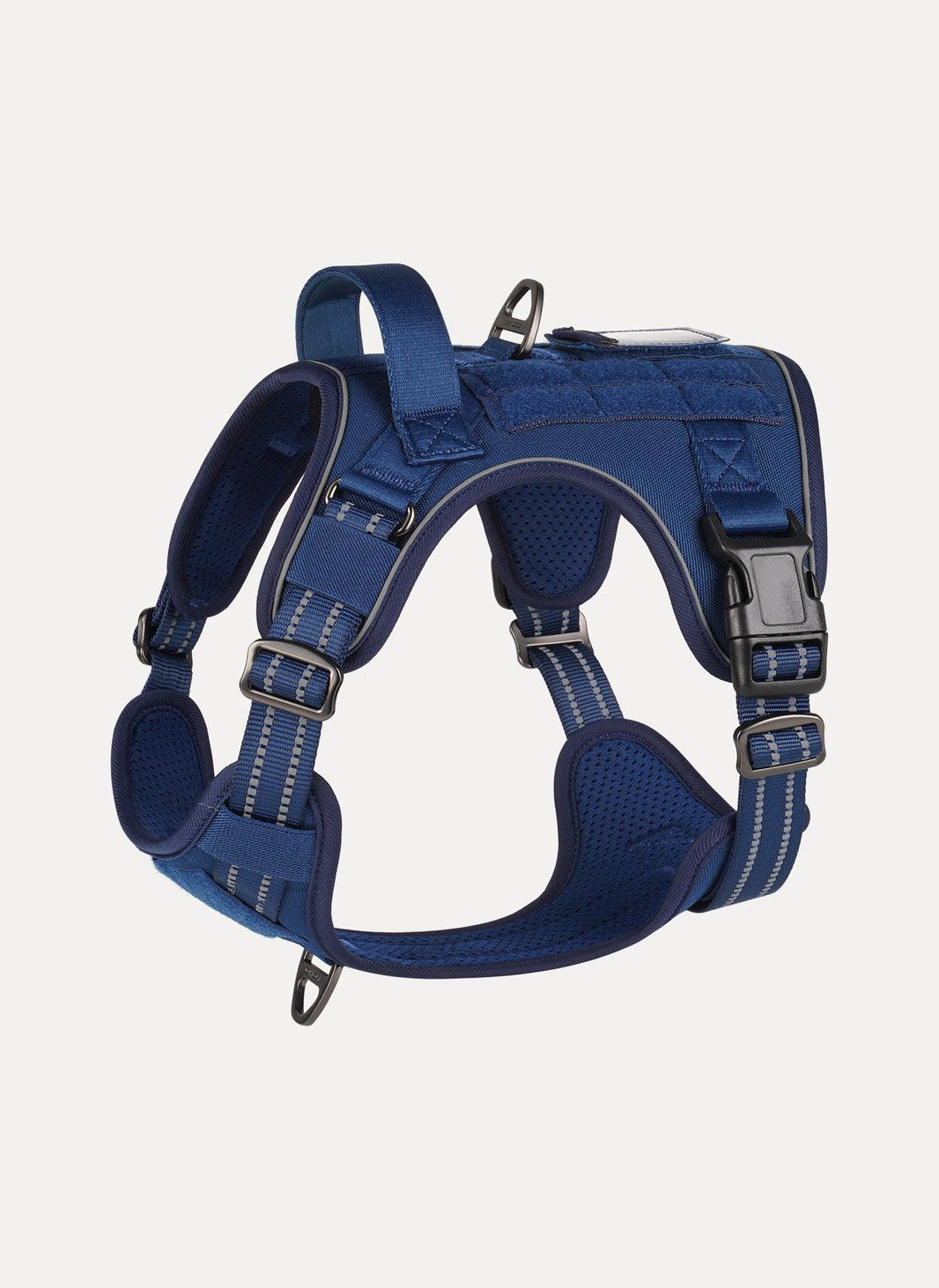Solid Escape Proof Tactical Dog Vest Harness - Blue