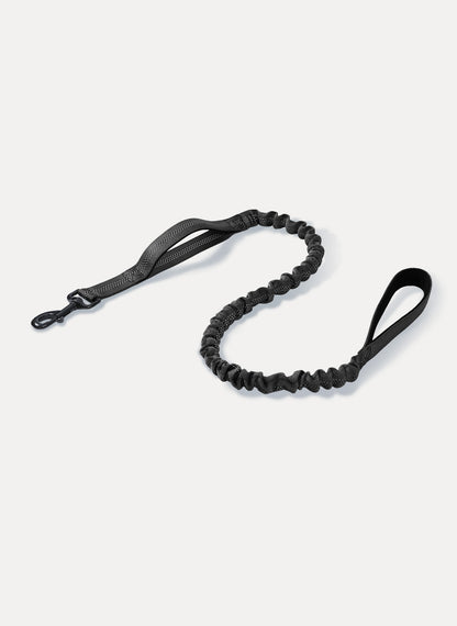 Rabbitgoo Dog Leash with 2 Padded Traffic Control Handles - Black