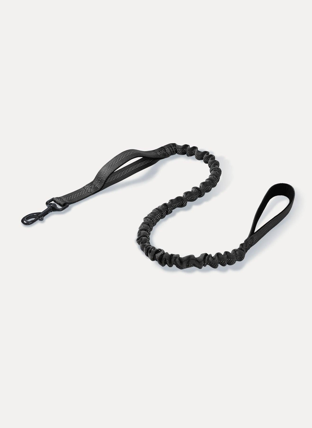 Rabbitgoo Dog Leash with 2 Padded Traffic Control Handles - Black