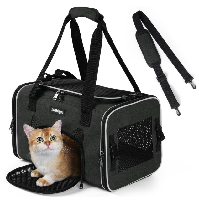 Rabbitgoo Fortress Pet Carrier - Black