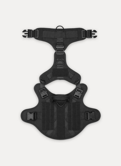 Tactical Dog Harness Vest with Handle - Black 