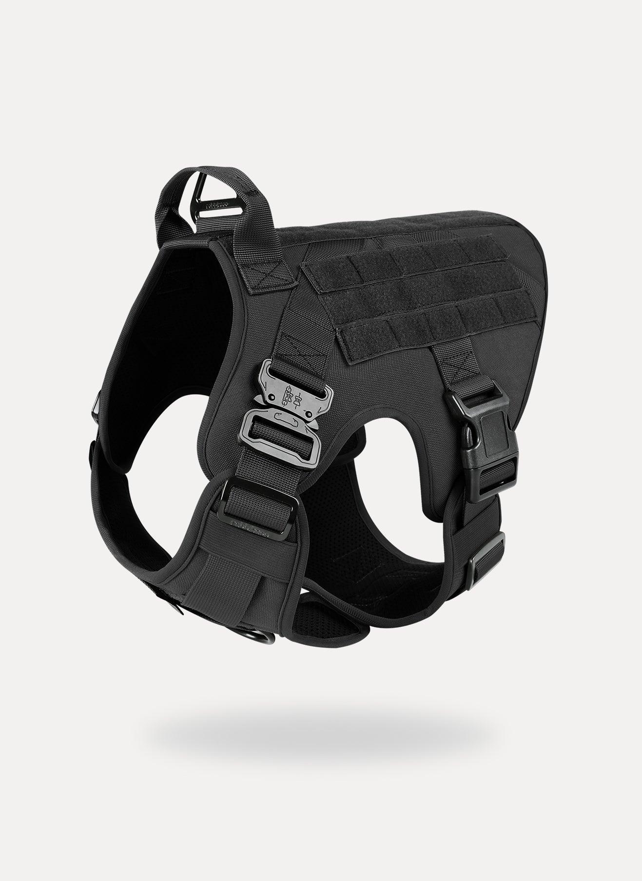 Mega Tactical Dog Harness with Handle - Black