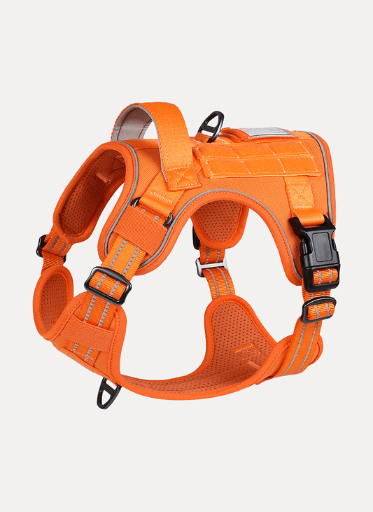 ColorPop Escape Proof Tactical Dog Harness - Orange