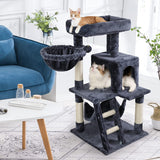 Rabbitgoo 39 Inch Cat Tree Large Plush Perch Cat Condo