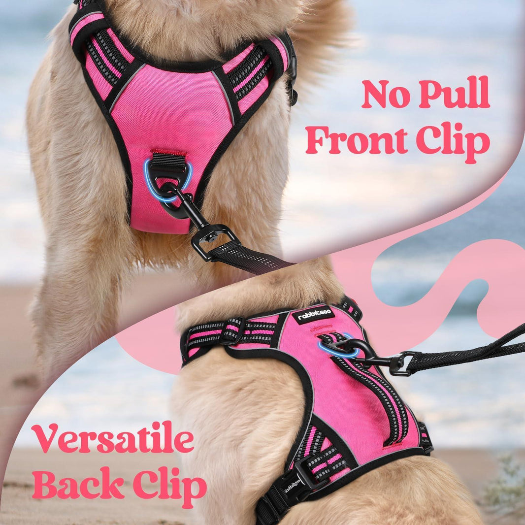 Uplift Pro Adjustable Dog Harness with Neck Buckle - Pink