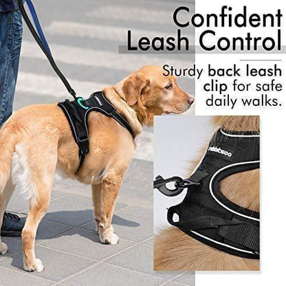 Rabbitgoo No Pull Dog Harness - Black 