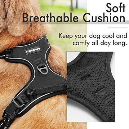 Rabbitgoo No Pull Dog Harness - Black 